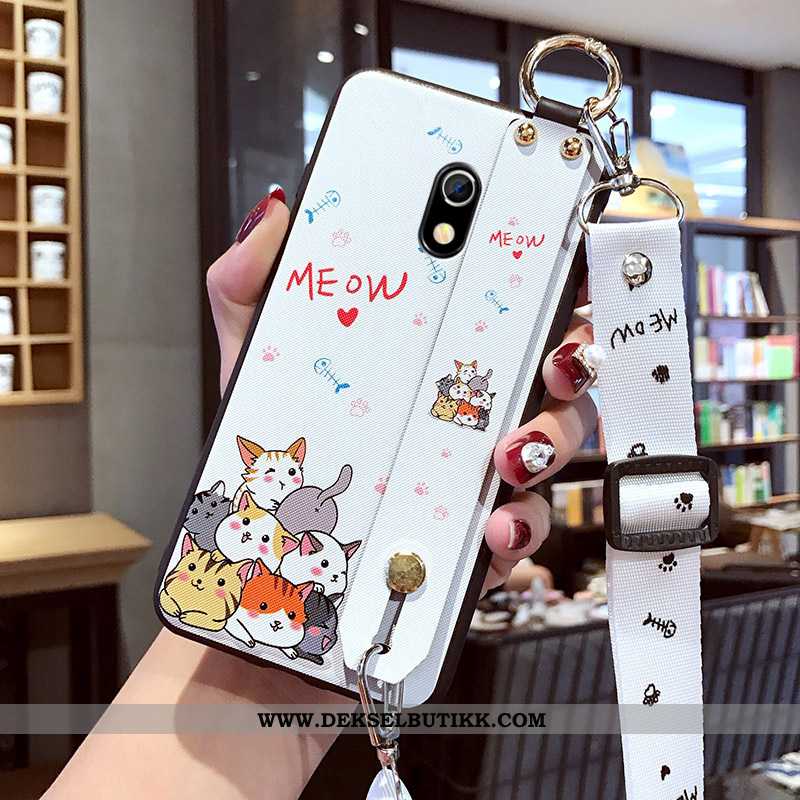 Deksel Xiaomi Redmi 8a Silikon Av Personlighet Anti-fall Cartoon Hvitt, Etui Xiaomi Redmi 8a Beskytt