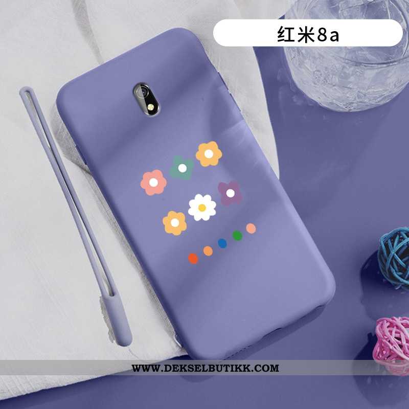 Deksel Xiaomi Redmi 8a Ultra Net Red Blomster Lovers Lilla, Etui Xiaomi Redmi 8a Tynne Billig