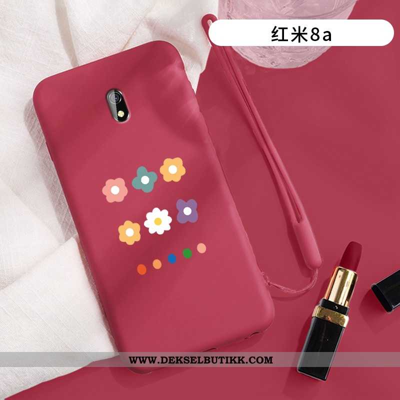 Deksel Xiaomi Redmi 8a Ultra Net Red Blomster Lovers Lilla, Etui Xiaomi Redmi 8a Tynne Billig