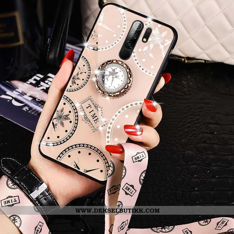 Deksel Xiaomi Redmi 9 Hengende Ornamenter Net Red Mobiltelefon Hard Rosa, Etui Xiaomi Redmi 9 Av Per