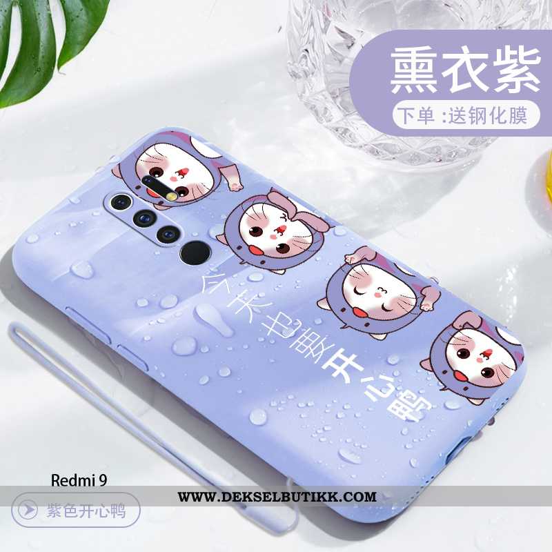 Deksel Xiaomi Redmi 9 Kreativ Liten Anti-fall Ultra Grønn, Etui Xiaomi Redmi 9 Cartoon Tilbud