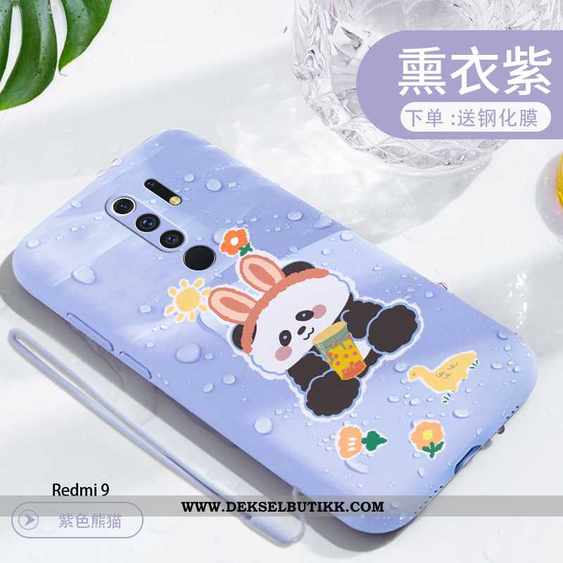 Deksel Xiaomi Redmi 9 Kreativ Liten Anti-fall Ultra Grønn, Etui Xiaomi Redmi 9 Cartoon Tilbud