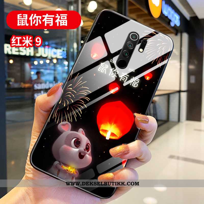 Deksel Xiaomi Redmi 9 Kreativ Net Red Lovers Ultra Rød, Etui Xiaomi Redmi 9 Cartoon Billig