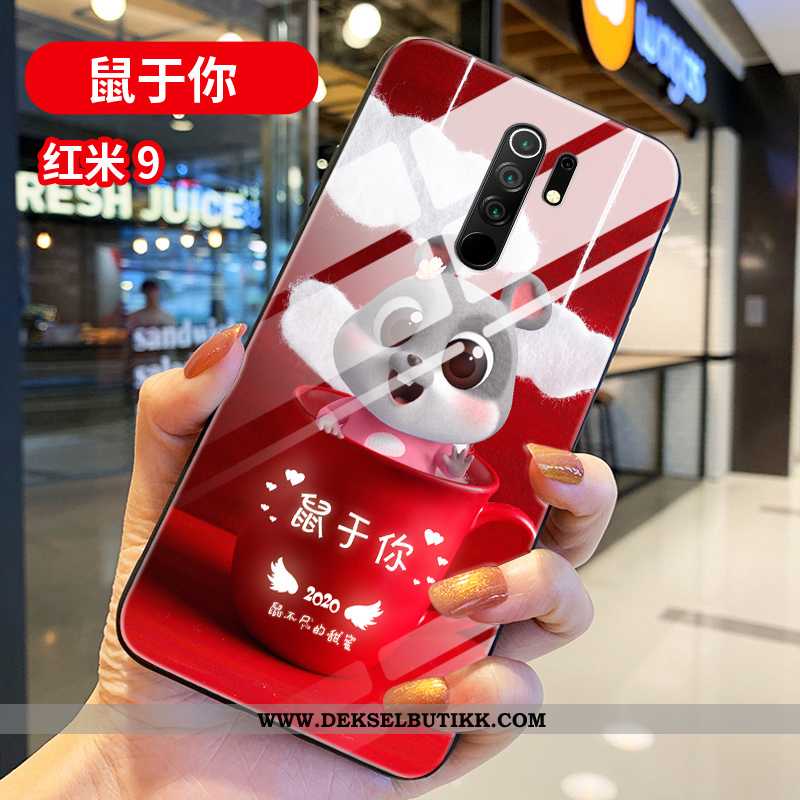 Deksel Xiaomi Redmi 9 Kreativ Net Red Lovers Ultra Rød, Etui Xiaomi Redmi 9 Cartoon Billig