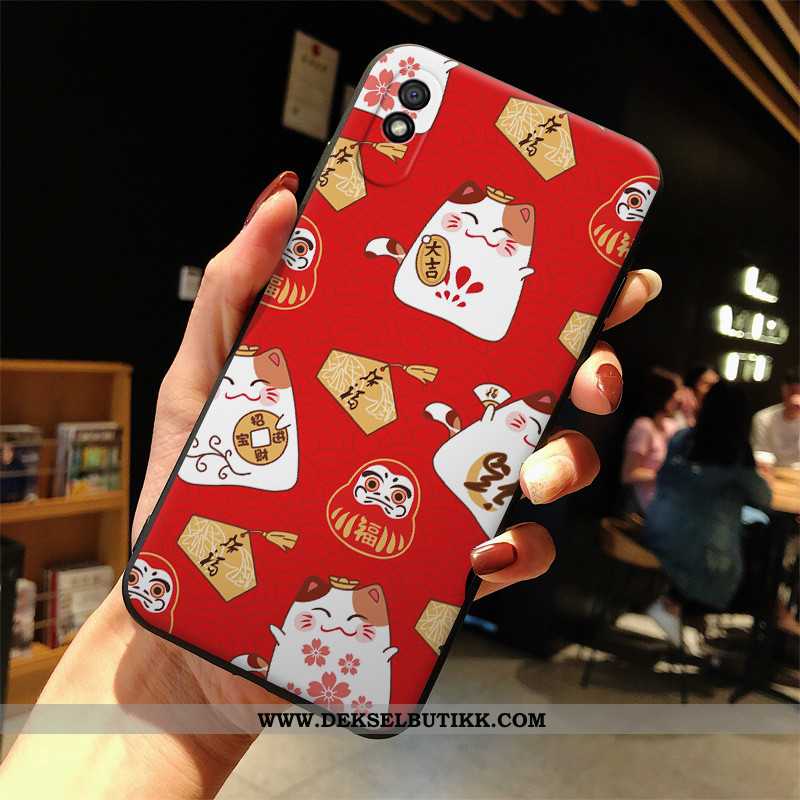 Deksel Xiaomi Redmi 9a Beskyttelse Cartoon Katt Liten Hvitt, Etui Xiaomi Redmi 9a Mote Tilbud