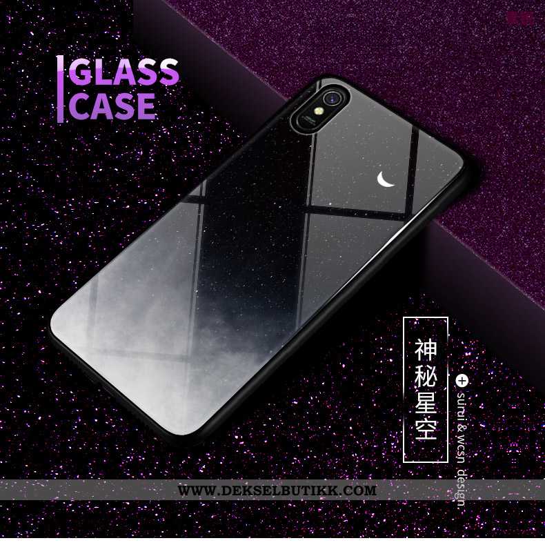 Deksel Xiaomi Redmi 9a Glass Rød Liten Mobiltelefon, Etui Xiaomi Redmi 9a Av Personlighet Tilbud