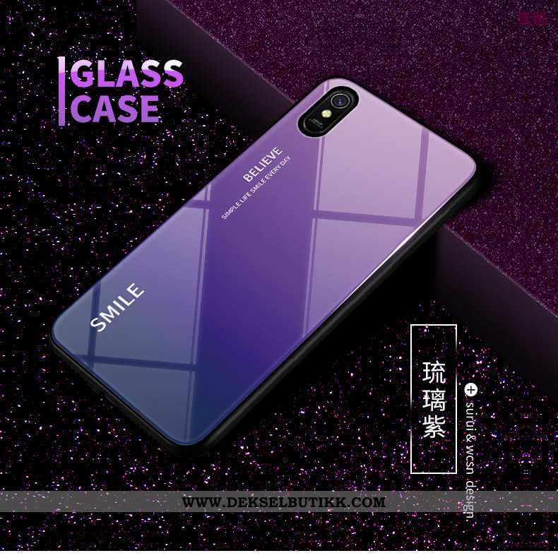 Deksel Xiaomi Redmi 9a Glass Rød Liten Mobiltelefon, Etui Xiaomi Redmi 9a Av Personlighet Tilbud