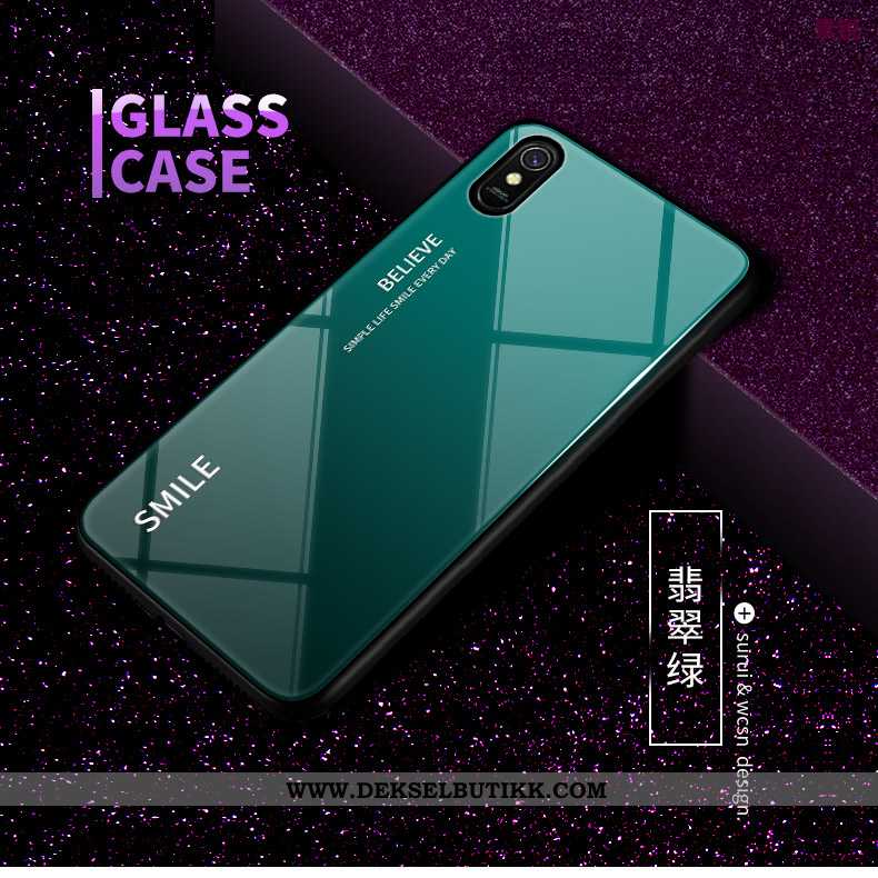 Deksel Xiaomi Redmi 9a Glass Rød Liten Mobiltelefon, Etui Xiaomi Redmi 9a Av Personlighet Tilbud