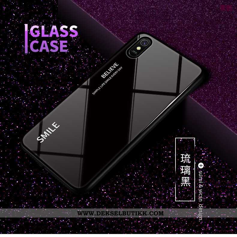 Deksel Xiaomi Redmi 9a Glass Rød Liten Mobiltelefon, Etui Xiaomi Redmi 9a Av Personlighet Tilbud