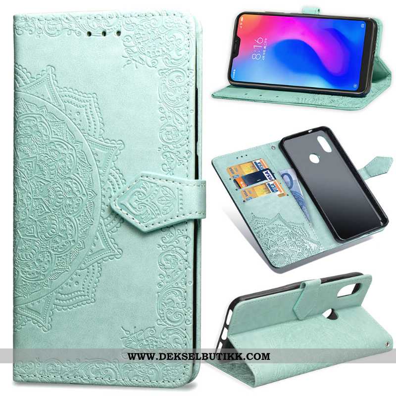 Deksel Xiaomi Redmi Note 6 Pro Relieff Beskyttelse Folio Svart, Etui Xiaomi Redmi Note 6 Pro Skinn L