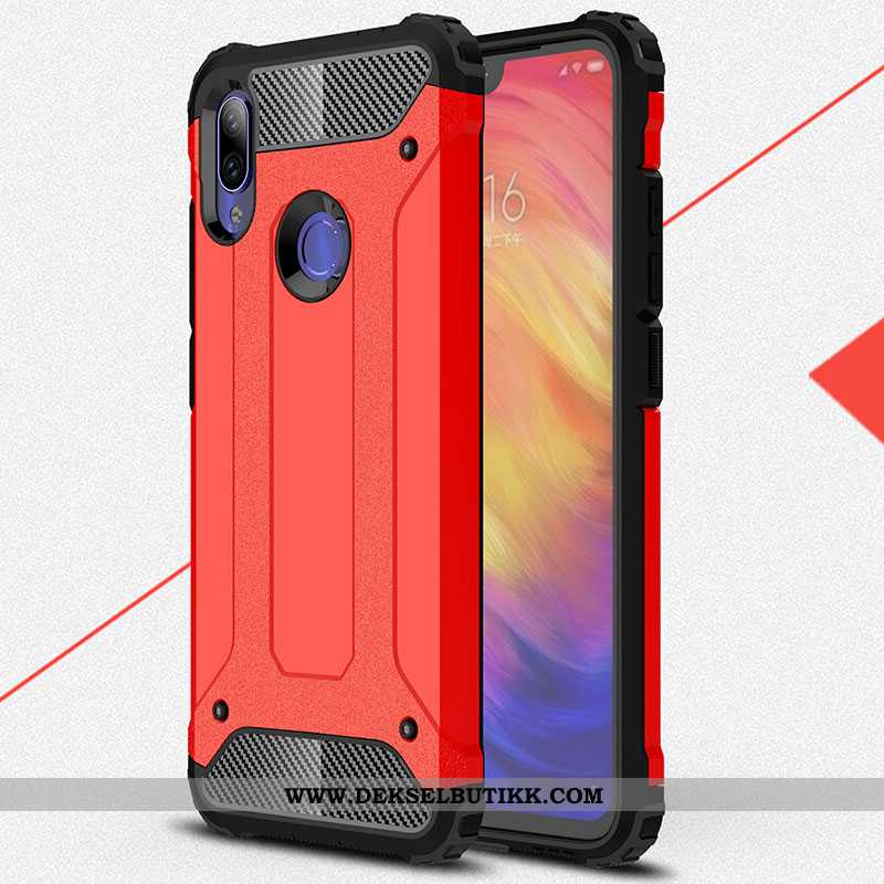 Deksel Xiaomi Redmi Note 7 Beskyttelse Mobiltelefon Anti-fall Silikon Hvitt, Etui Xiaomi Redmi Note 