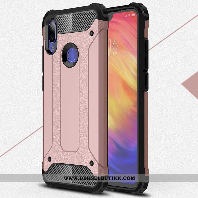 Deksel Xiaomi Redmi Note 7 Beskyttelse Mobiltelefon Anti-fall Silikon Hvitt, Etui Xiaomi Redmi Note 