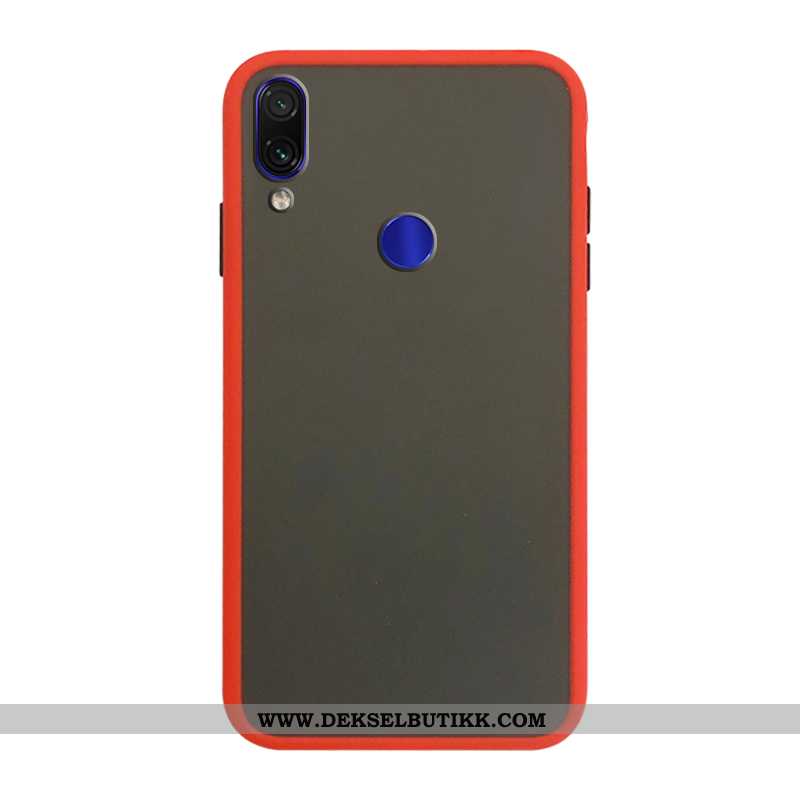 Deksel Xiaomi Redmi Note 7 Beskyttelse Rød Myke, Etui Xiaomi Redmi Note 7 Nubuck Rabatt