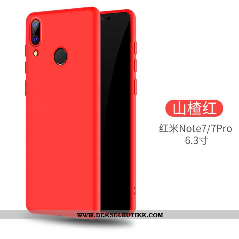 Deksel Xiaomi Redmi Note 7 Kreativ Rød Tynne Mobiltelefon Gul, Etui Xiaomi Redmi Note 7 Vakker Billi