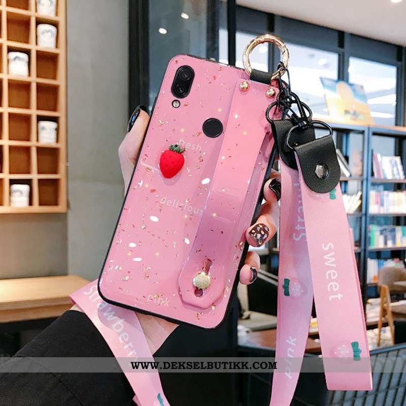 Deksel Xiaomi Redmi Note 7 Myke Rød Net Red Nubuck Rosa, Etui Xiaomi Redmi Note 7 Silikon Butikk