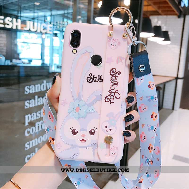 Deksel Xiaomi Redmi Note 7 Silikon Myke Søt Hengende Ornamenter Rosa, Etui Xiaomi Redmi Note 7 Besky