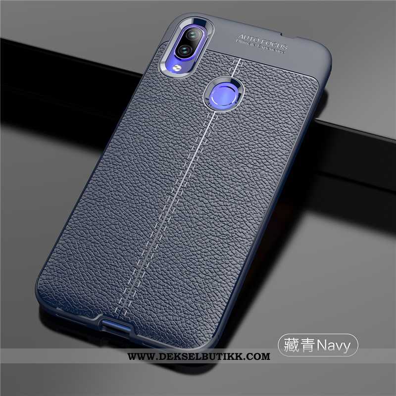 Deksel Xiaomi Redmi Note 7 Silikon Tynne High End Anti-fall Mørkeblå, Etui Xiaomi Redmi Note 7 Besky