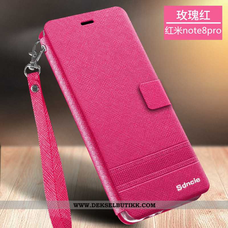 Deksel Xiaomi Redmi Note 8 Pro Beskyttelse Rosa Mobiltelefon Clamshell, Etui Xiaomi Redmi Note 8 Pro