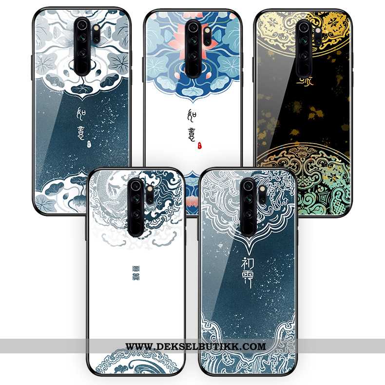 Deksel Xiaomi Redmi Note 8 Pro Glass Blomster Liten Enkel Hvitt, Etui Xiaomi Redmi Note 8 Pro Kunst 