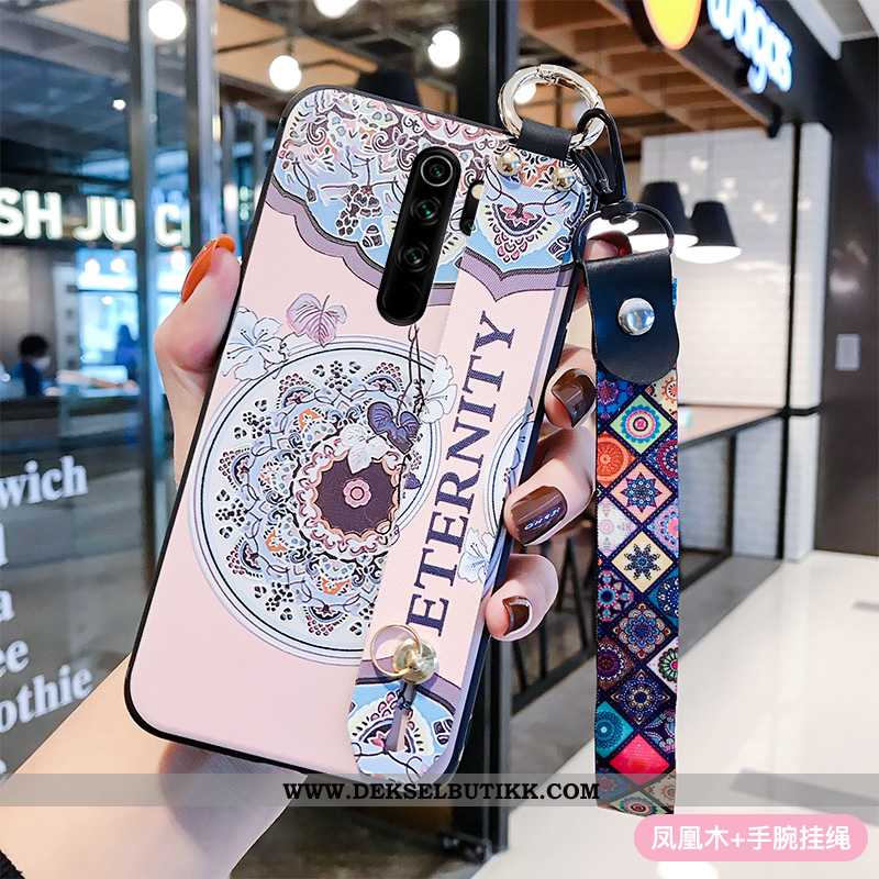 Deksel Xiaomi Redmi Note 8 Pro Hengende Ornamenter Beskyttelse Mobiltelefon Rosa, Etui Xiaomi Redmi 