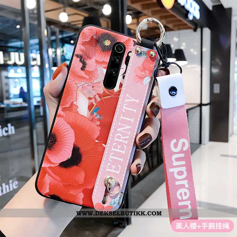 Deksel Xiaomi Redmi Note 8 Pro Hengende Ornamenter Beskyttelse Mobiltelefon Rosa, Etui Xiaomi Redmi 