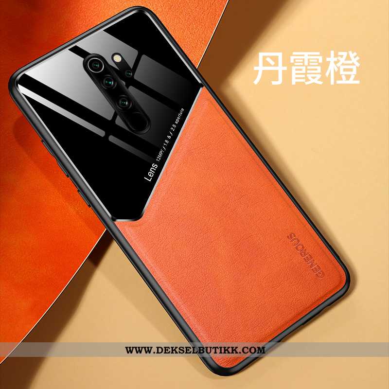 Deksel Xiaomi Redmi Note 8 Pro Nubuck Business Alt Inkludert Skinn Lær Oransje, Etui Xiaomi Redmi No