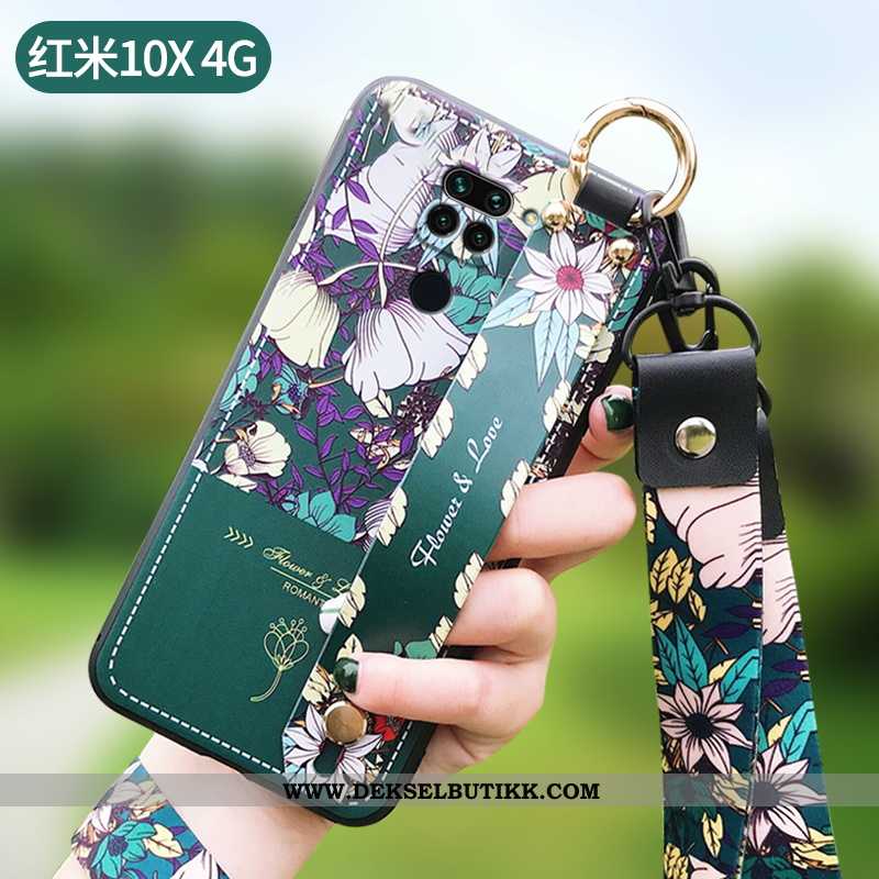 Deksel Xiaomi Redmi Note 9 Beskyttelse Blomster Tynne Mønster Rosa, Etui Xiaomi Redmi Note 9 Hengend