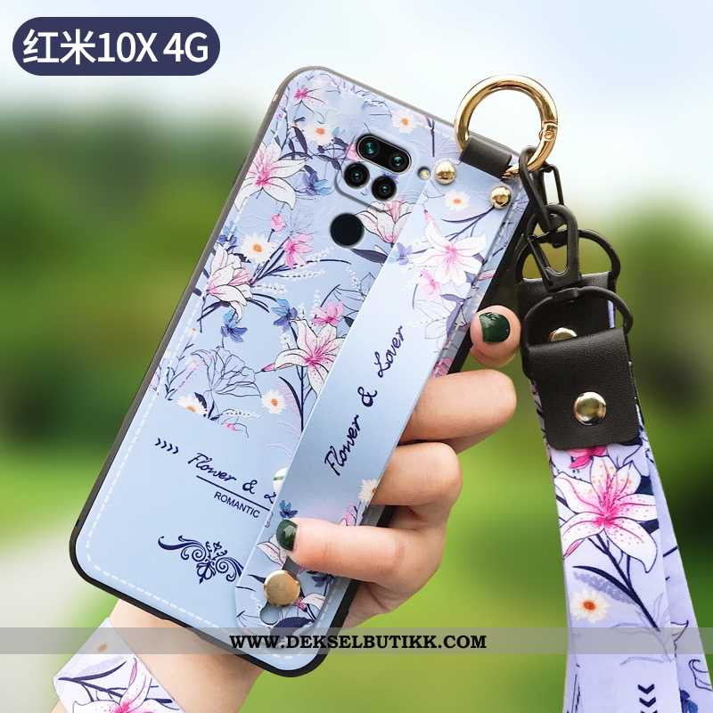 Deksel Xiaomi Redmi Note 9 Beskyttelse Blomster Tynne Mønster Rosa, Etui Xiaomi Redmi Note 9 Hengend