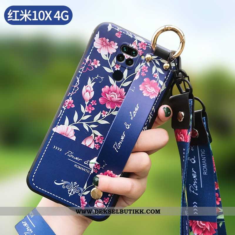 Deksel Xiaomi Redmi Note 9 Beskyttelse Blomster Tynne Mønster Rosa, Etui Xiaomi Redmi Note 9 Hengend