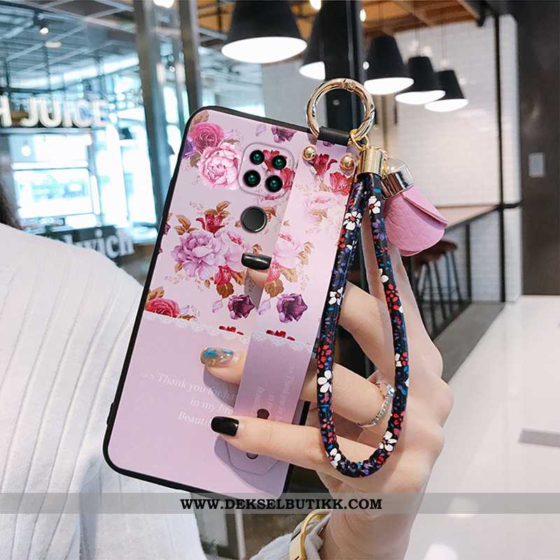 Deksel Xiaomi Redmi Note 9 Silikon Nubuck Anti-fall Rosa, Etui Xiaomi Redmi Note 9 Beskyttelse Billi