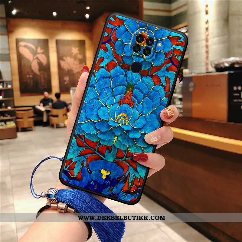 Deksel Xiaomi Redmi Note 9 Vintage Lovers Anti-fall Blå, Etui Xiaomi Redmi Note 9 Myke Rabatt