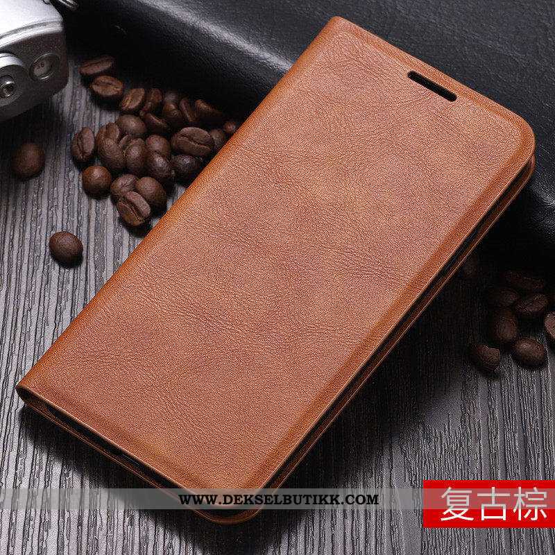 Deksel iPhone 11 Beskyttelse Anti-fall Clamshell Kvalitet Brun, Etui iPhone 11 Skinndeksel Tilbud