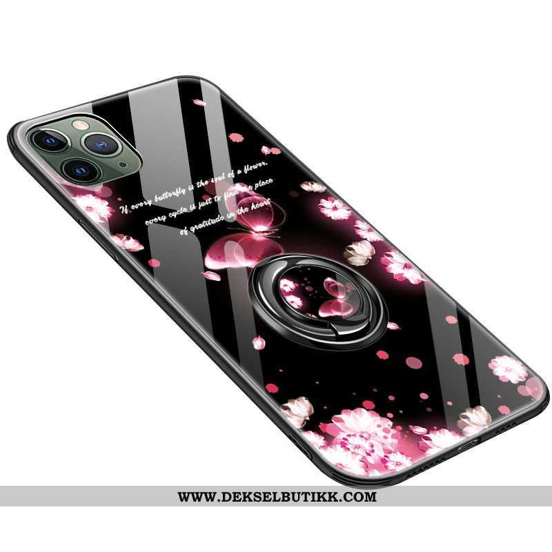 Deksel iPhone 11 Pro Kreativ Etui Glass Anti-fall Svart, iPhone 11 Pro Trend Billig