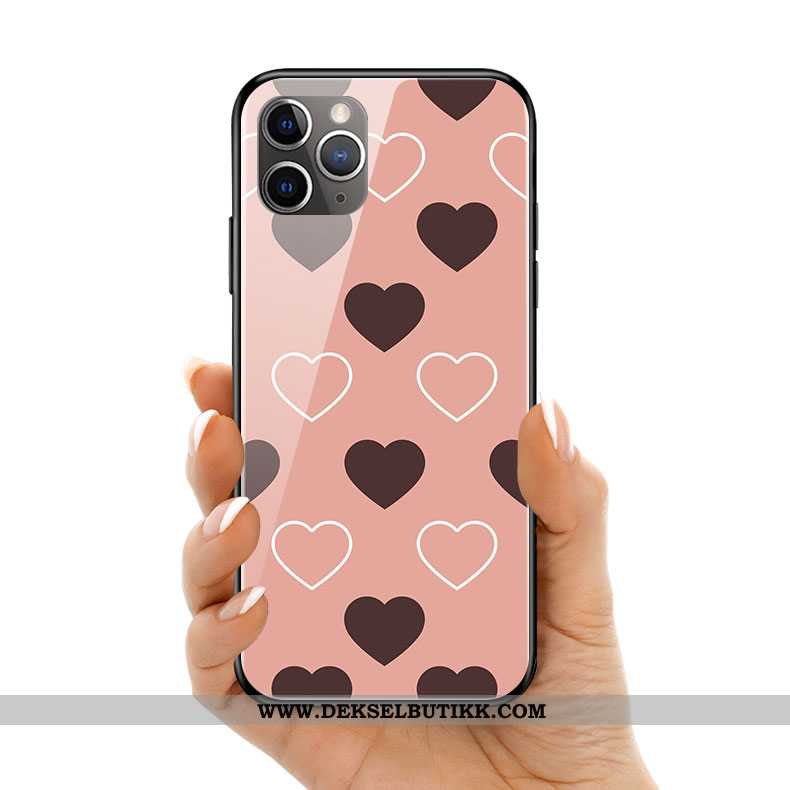 Deksel iPhone 11 Pro Max Glass Fersk Silikon Bølgepunkt Rosa, Etui iPhone 11 Pro Max Mote Salg