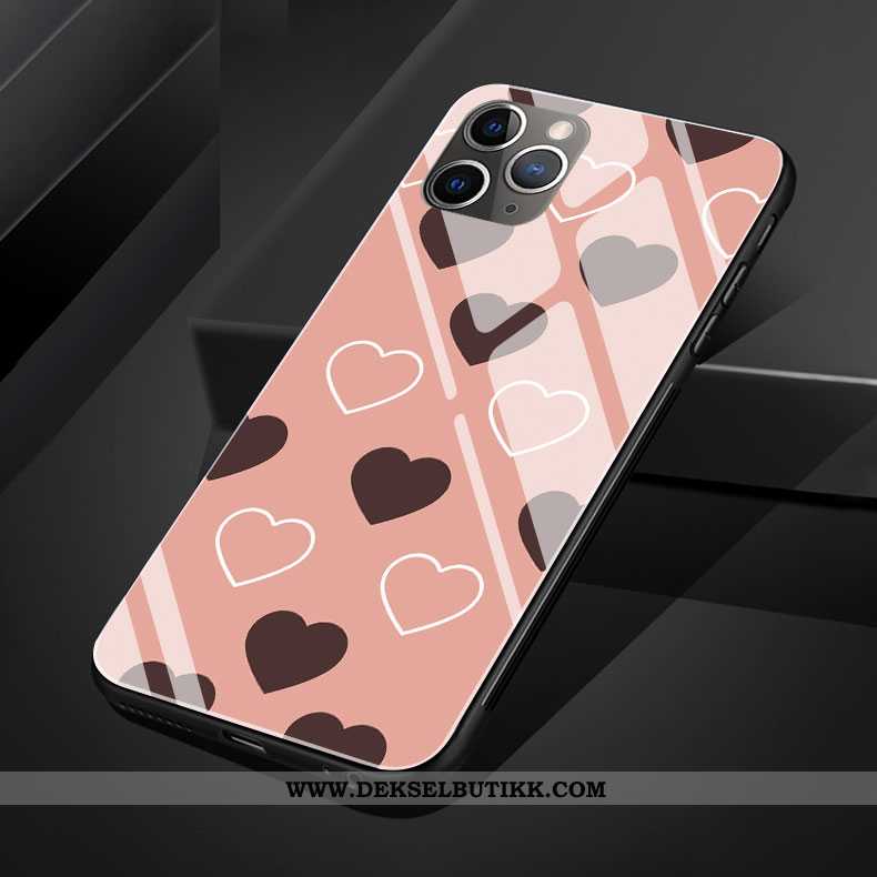 Deksel iPhone 11 Pro Max Glass Fersk Silikon Bølgepunkt Rosa, Etui iPhone 11 Pro Max Mote Salg