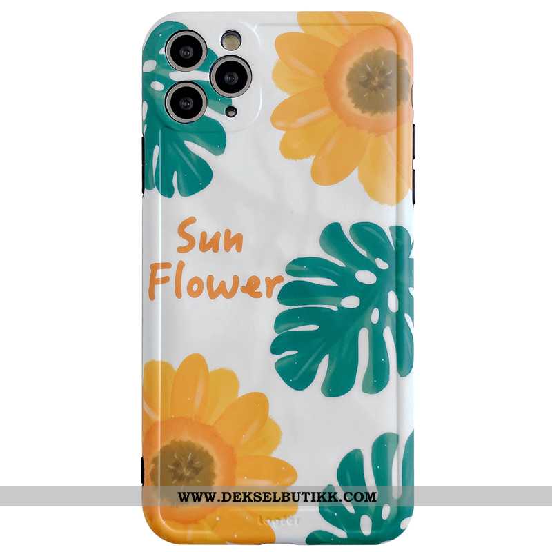 Deksel iPhone 11 Pro Max Kreativ Vind Blomster Blå, Etui iPhone 11 Pro Max Silikon Rabatt