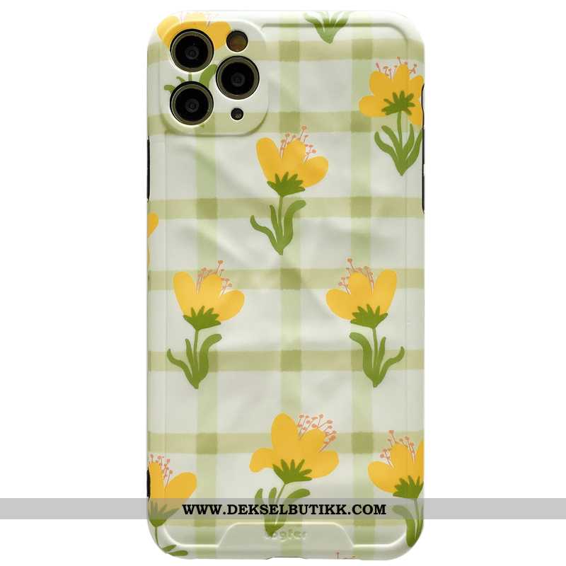 Deksel iPhone 11 Pro Max Myke Etui Blomster Beskyttelse Grønn, iPhone 11 Pro Max Silikon Kjøpe