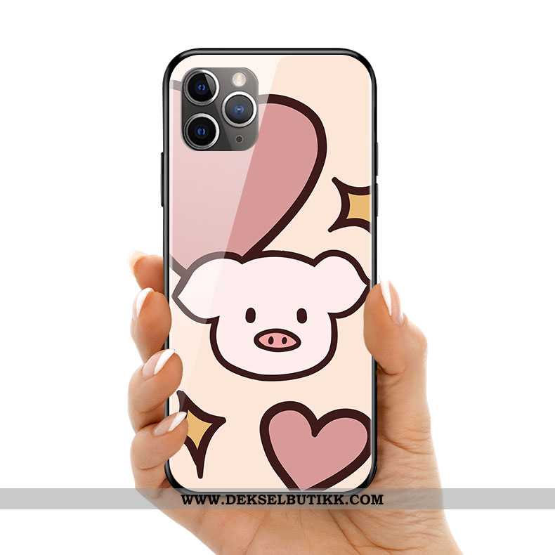 Deksel iPhone 11 Pro Max Silikon Bjørn Mobiltelefon Cartoon Rosa, Etui iPhone 11 Pro Max Beskyttelse