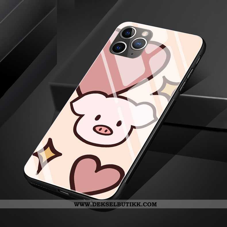 Deksel iPhone 11 Pro Max Silikon Bjørn Mobiltelefon Cartoon Rosa, Etui iPhone 11 Pro Max Beskyttelse