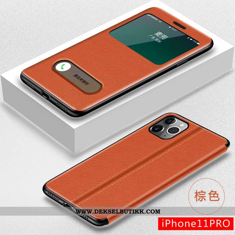 Deksel iPhone 11 Pro Max Silikon Nye Mobiltelefon Anti-fall Brun, Etui iPhone 11 Pro Max Beskyttelse