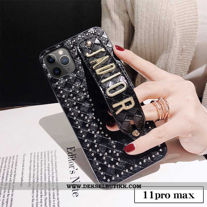 Deksel iPhone 11 Pro Max Trend Luksus High End Svart, Etui iPhone 11 Pro Max Skinndeksel Butikk