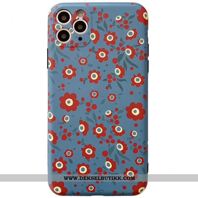 Deksel iPhone 11 Pro Max Trend Silikon Blomster Rød, Etui iPhone 11 Pro Max Myke Tilbud