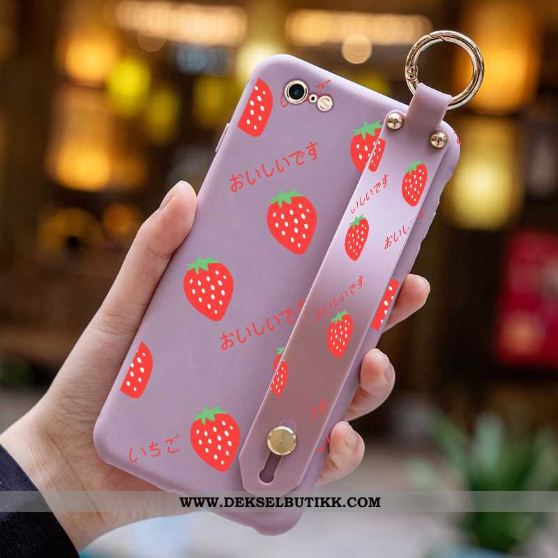 Deksel iPhone 6/6s Beskyttelse Cartoon Tynne Blomster Lilla, Etui iPhone 6/6s Kreativ Billige