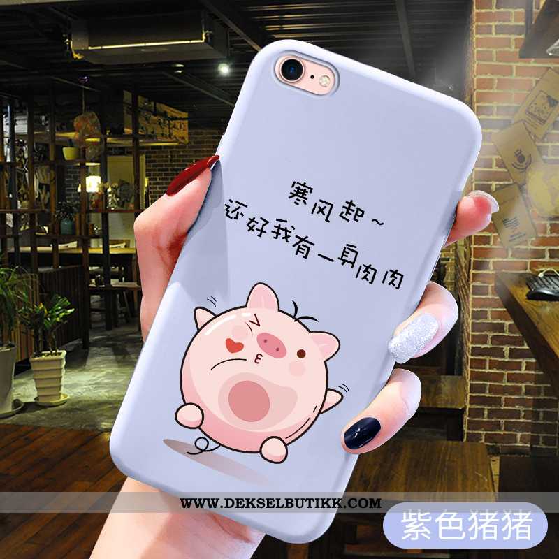 Deksel iPhone 6/6s Cartoon Nye Anti-fall Farge Malt Rosa, Etui iPhone 6/6s Silikon Billige