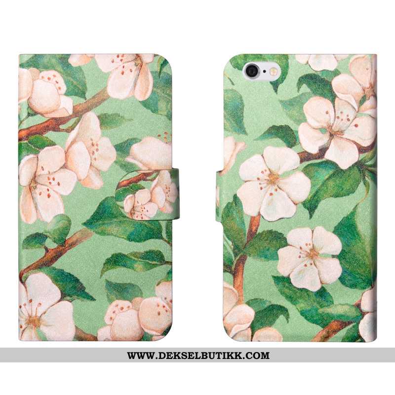 Deksel iPhone 6/6s Plus Blomster Mobiltelefon Silikon Enkel Blå, Etui iPhone 6/6s Plus Trend Tilbud