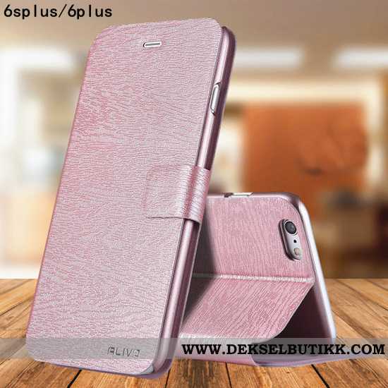 Deksel iPhone 6/6s Plus Skinndeksel Anti-fall Alt Inkludert Rosa, Etui iPhone 6/6s Plus Nubuck På Ne