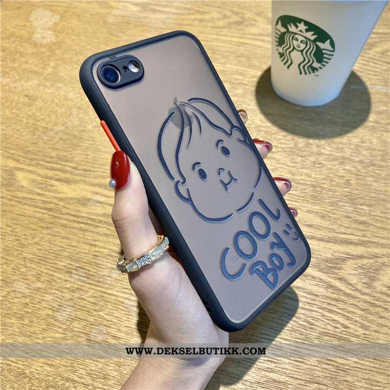 Deksel iPhone 7 Cartoon High End Gjennomsiktig Grønn, Etui iPhone 7 Vakker Billig