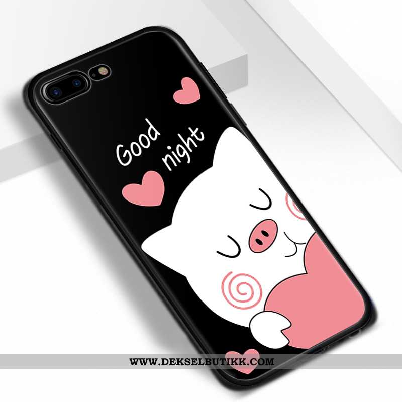 Deksel iPhone 7 Plus Cartoon Etui Lovers Pu Rosa, iPhone 7 Plus Beskyttelse Tilbud