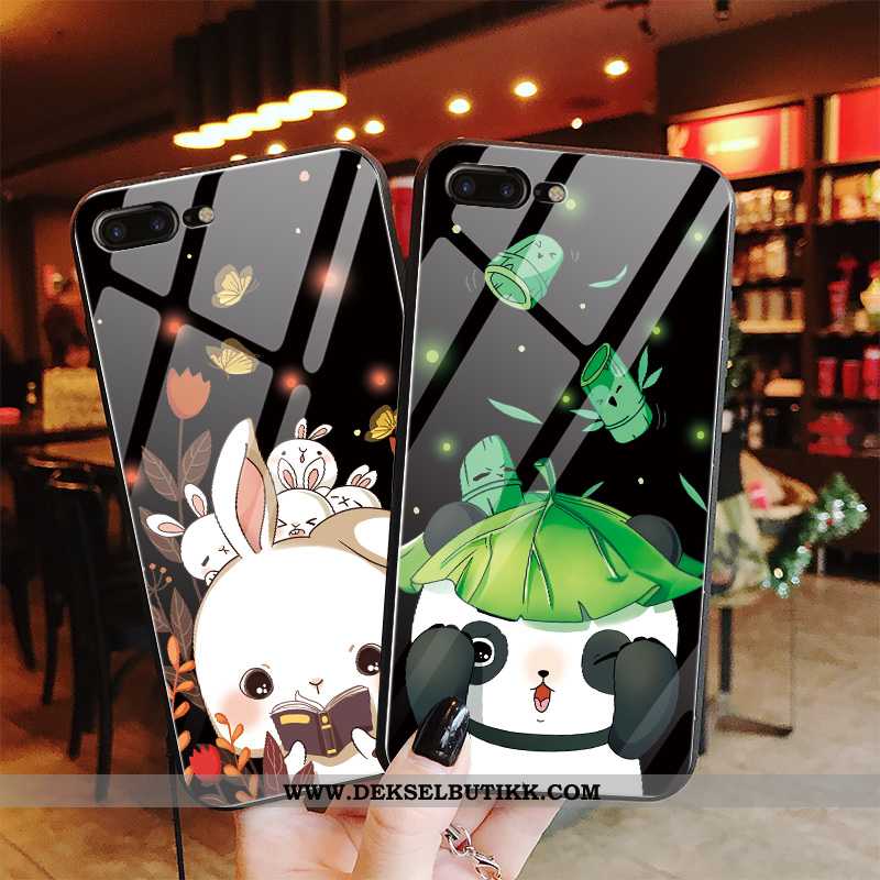 Deksel iPhone 7 Plus Cartoon Etui Tynne Net Red Svart, iPhone 7 Plus Trend Tilbud