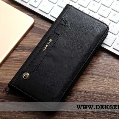 Deksel iPhone 8 Lommebok Business Folio Skinn Svart, Etui iPhone 8 Skinndeksel Tilbud